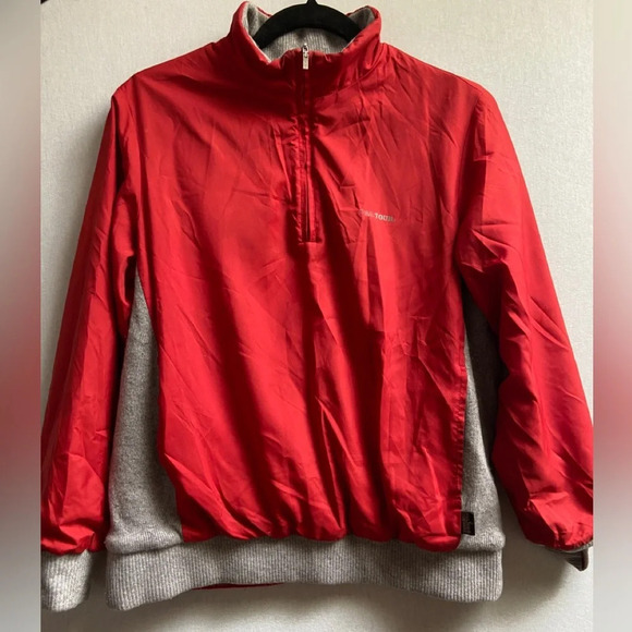 PGA Tour Championship reversible 1/2 zip wool nylon pullover Sz S 18” PTP - Picture 3 of 11